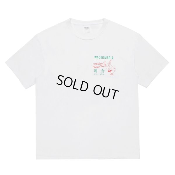 画像2: WACKO MARIA/鶏舎 / WASHED HEAVY WEIGHT T-SHIRT（WHITE）［プリントT-25春夏］