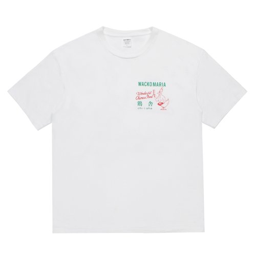 他の写真1: WACKO MARIA/鶏舎 / WASHED HEAVY WEIGHT T-SHIRT（WHITE）［プリントT-25春夏］