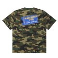 BlackEyePatch/RENTAL TICKET LOGO TEE（WOODLAND CAMO）