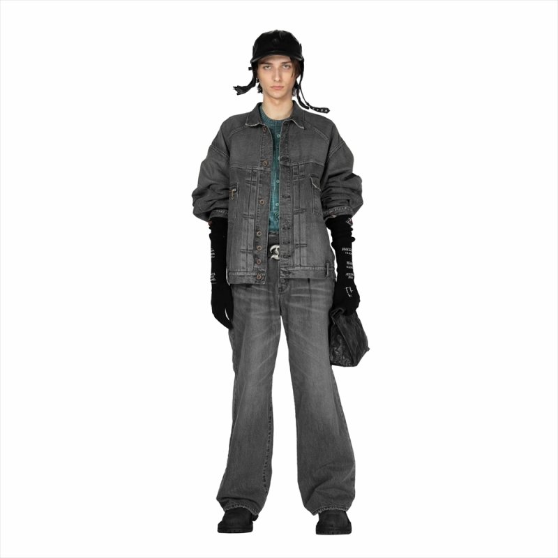 画像2: DAIRIKU/"TATTO" Long Knit Grove（Black）［ロングニットグローブ-25秋冬］