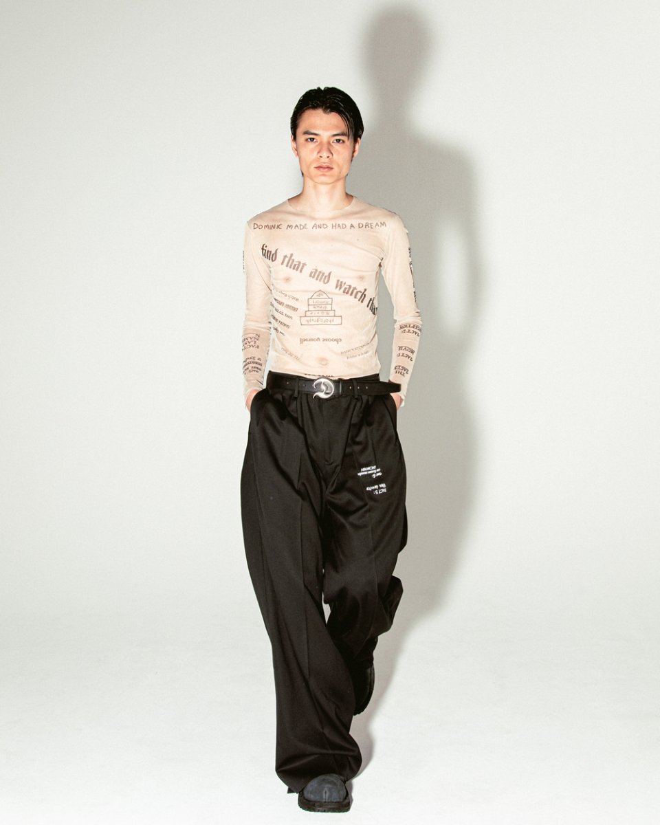 画像4: DAIRIKU/"D" Buckle Velt（Black）［バックルベルト-25秋冬］ (4)