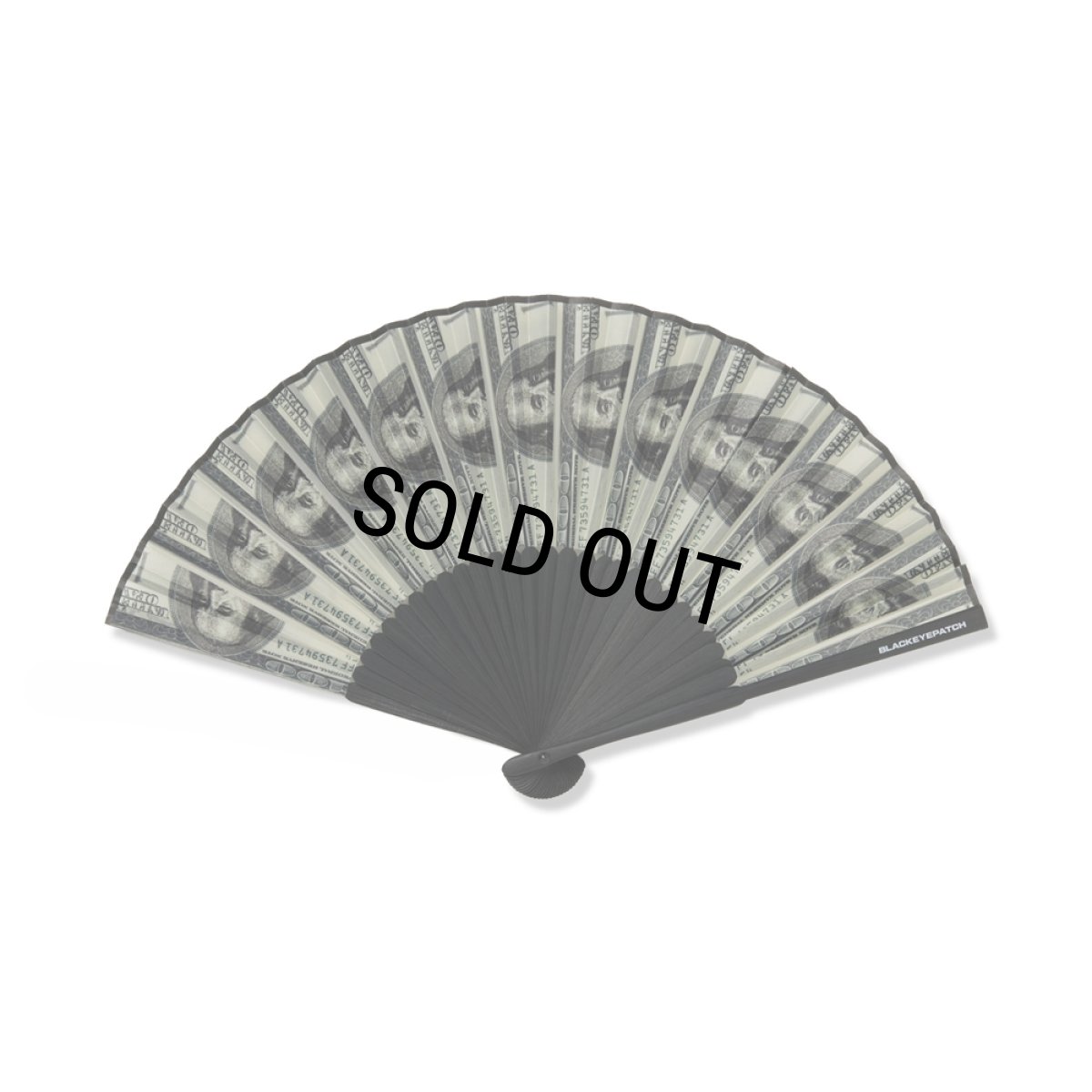 画像1: BlackEyePatch/HUNDRED BILLS HAND FAN（MULTI） (1)