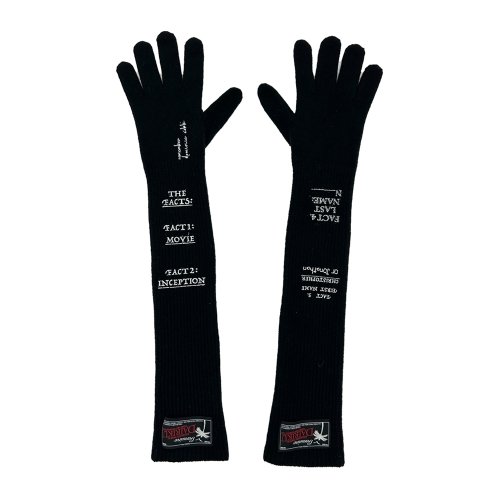 他の写真1: DAIRIKU/"TATTO" Long Knit Grove（Black）［ロングニットグローブ-25秋冬］