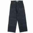 画像1: DAIRIKU/Rigid Painter Denim Wide Pants（Indigo）［リジッドペインターデニムワイドパンツ-25秋冬］ (1)