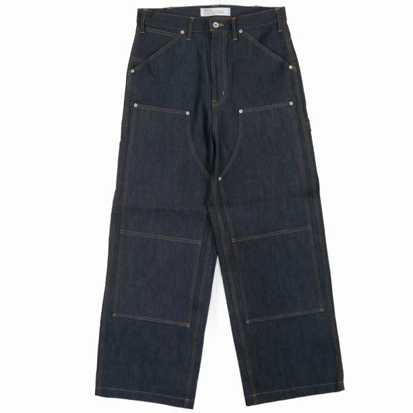 画像1: DAIRIKU/Rigid Painter Denim Wide Pants（Indigo）［リジッドペインターデニムワイドパンツ-25秋冬］