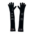 画像1: DAIRIKU/"TATTO" Long Knit Grove（Black）［ロングニットグローブ-25秋冬］ (1)
