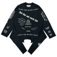 画像1: DAIRIKU/Upside down Long Sleeve Tee（Black）［アップサイドダウン長袖T-25秋冬］ (1)