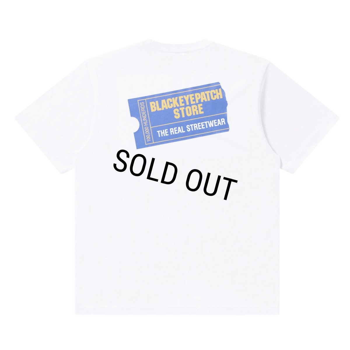 画像1: BlackEyePatch/RENTAL TICKET LOGO TEE（WHITE） (1)