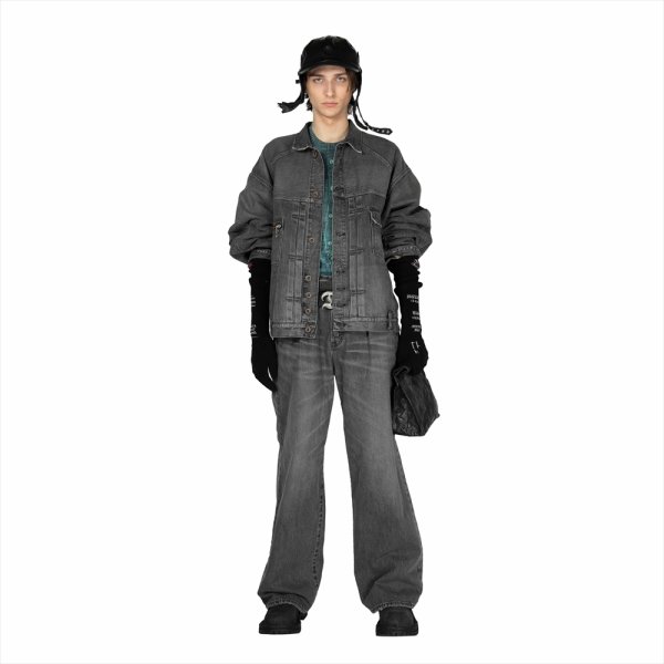 画像2: DAIRIKU/"TATTO" Long Knit Grove（Black）［ロングニットグローブ-25秋冬］