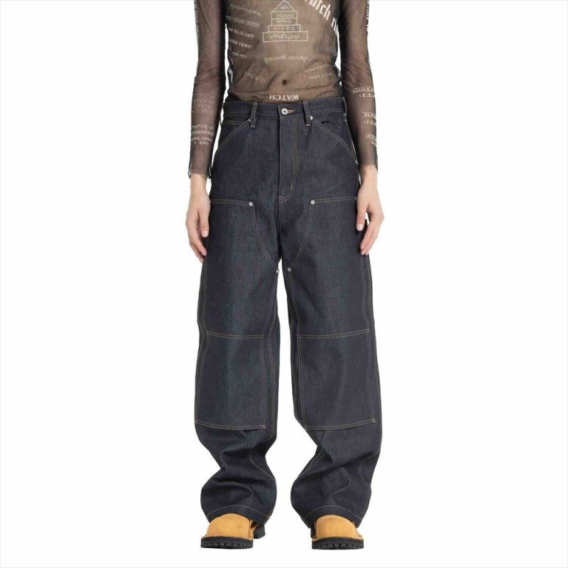 画像3: DAIRIKU/Rigid Painter Denim Wide Pants（Indigo）［リジッドペインターデニムワイドパンツ-25秋冬］