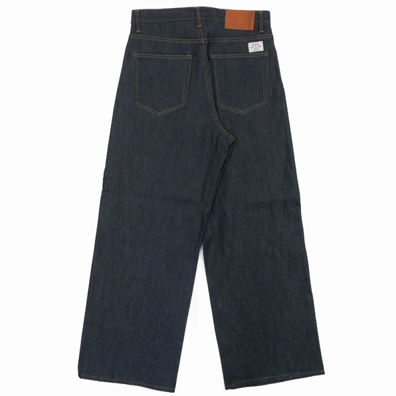 画像2: DAIRIKU/"Wide" Rigid Denim Pants（Indigo）［"ワイド"リジッドデニムパンツ-25秋冬］