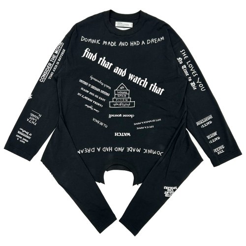他の写真1: DAIRIKU/Upside down Long Sleeve Tee（Black）［アップサイドダウン長袖T-25秋冬］