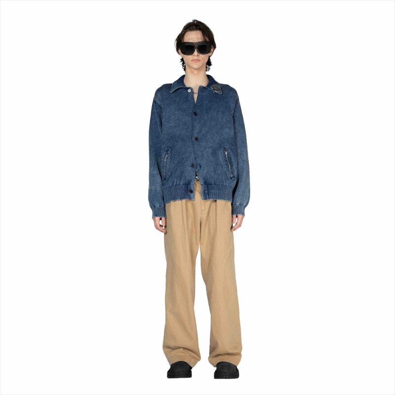 画像3: DAIRIKU/Vintage Dyed Knit Jacket（Indigo）［ヴィンテージダイニットJKT-25秋冬］