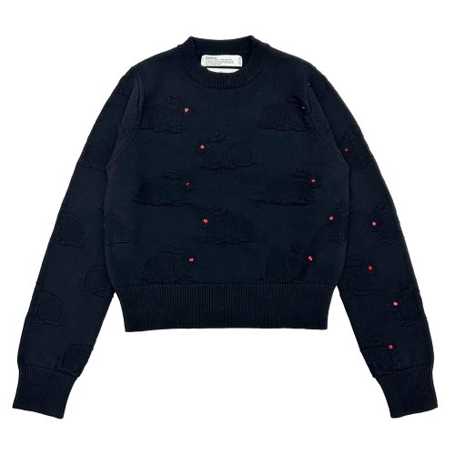 他の写真1: DAIRIKU/Red-eyed Rabbit Tite Knit（Black）［ラビットタイトニット-25秋冬］