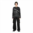 画像2: DAIRIKU/Upside down Long Sleeve Tee（Black）［アップサイドダウン長袖T-25秋冬］ (2)