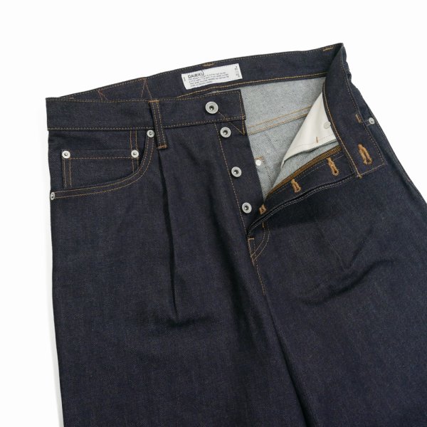 画像4: DAIRIKU/"Wide" Rigid Denim Pants（Indigo）［"ワイド"リジッドデニムパンツ-25秋冬］
