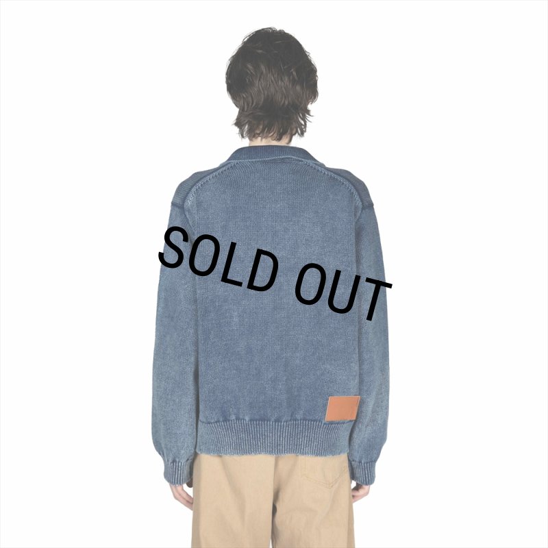 30％OFF】DAIRIKU/Vintage Dyed Knit Jacket（Indigo）［ヴィンテージ