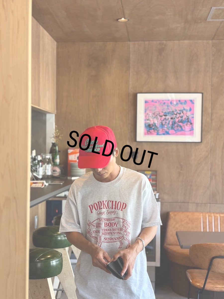 画像5: PORKCHOP/PORK FRONT TEE 25（ASH）［ポークフロントT-25春夏］ (5)
