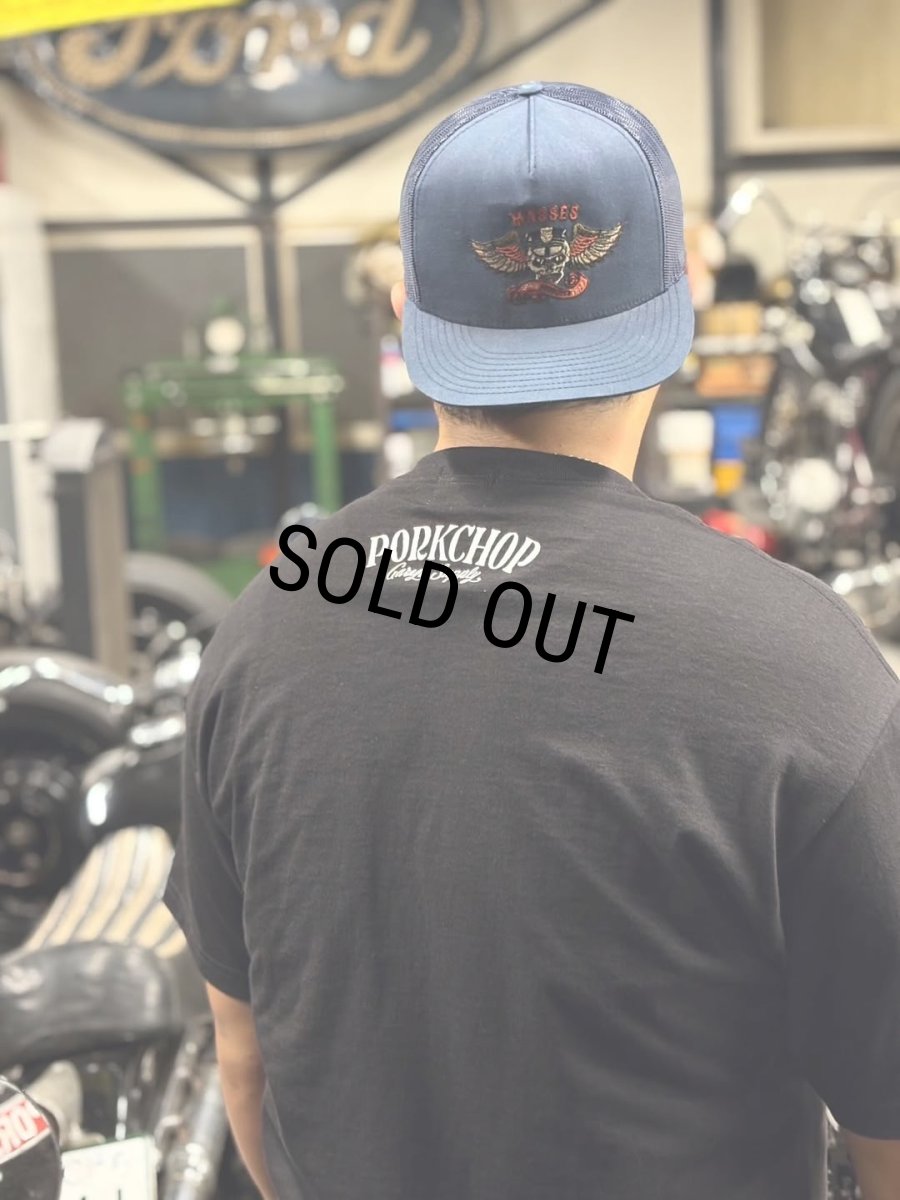 画像6: PORKCHOP/PORK FRONT TEE 25（BLACK）［ポークフロントT-25春夏］ (6)