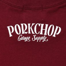 画像4: PORKCHOP/PORK FRONT TEE 25（BURGUNDY）［ポークフロントT-25春夏］ (4)