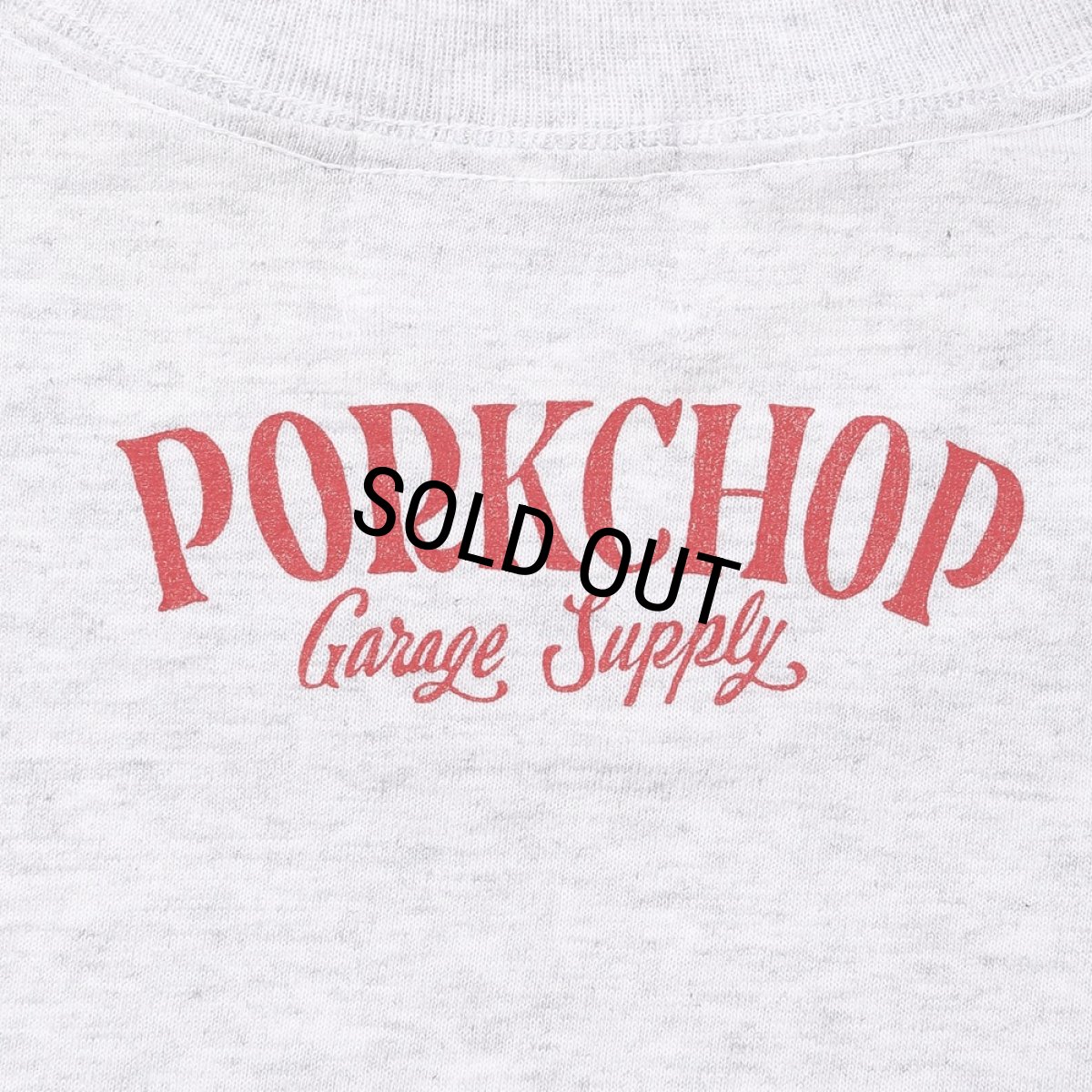 画像4: PORKCHOP/PORK FRONT TEE 25（ASH）［ポークフロントT-25春夏］ (4)