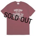 PORKCHOP/PORK FRONT TEE 25（BURGUNDY）［ポークフロントT-25春夏］