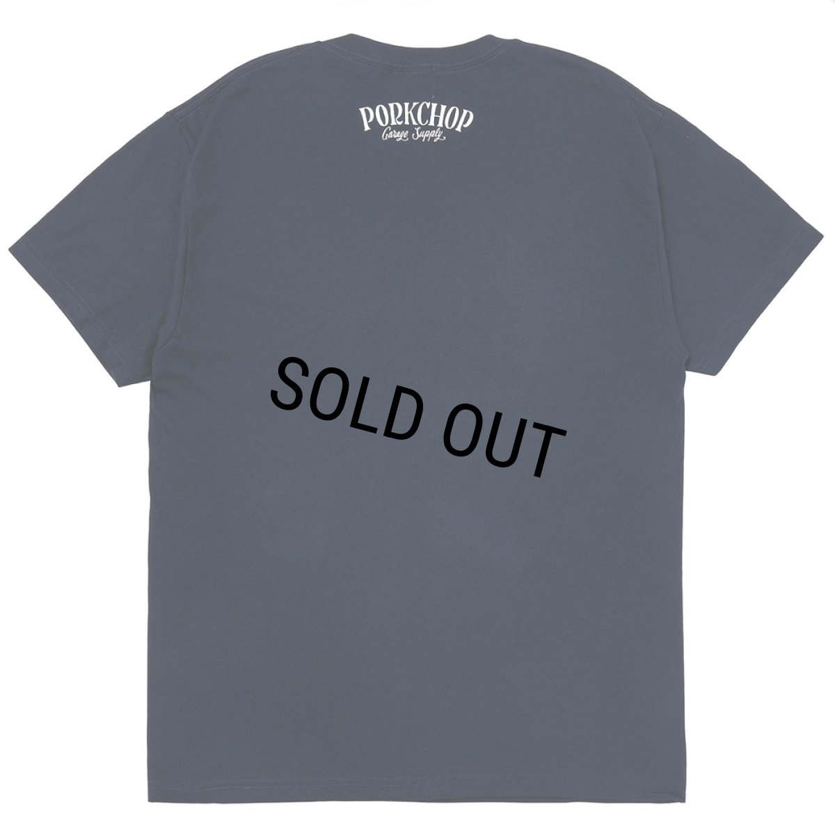 画像2: PORKCHOP/PORK FRONT TEE 25（NAVY）［ポークフロントT-25春夏］ (2)