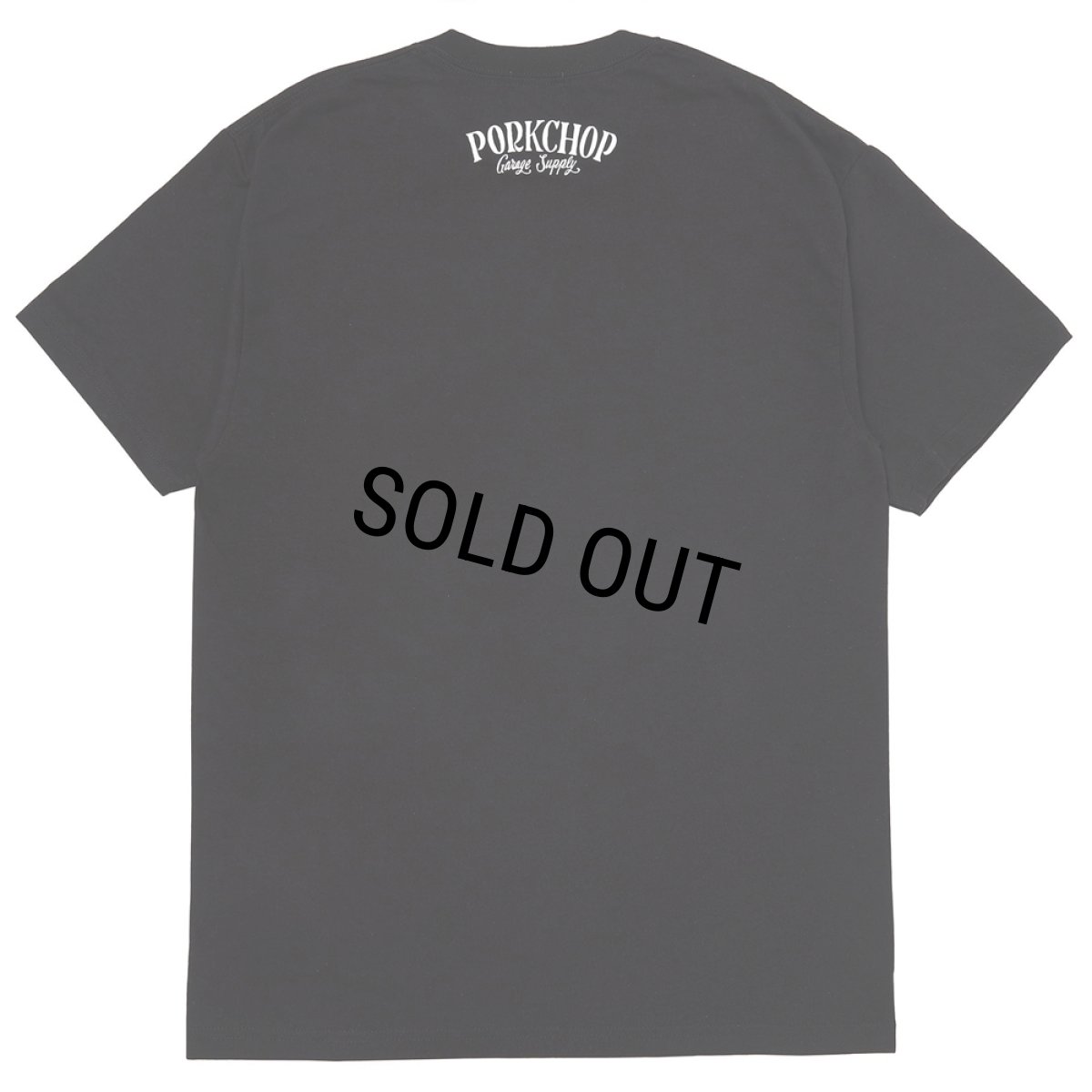 画像2: PORKCHOP/PORK FRONT TEE 25（BLACK）［ポークフロントT-25春夏］ (2)