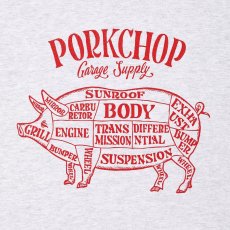 画像3: PORKCHOP/PORK FRONT TEE 25（ASH）［ポークフロントT-25春夏］ (3)