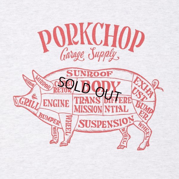 画像3: PORKCHOP/PORK FRONT TEE 25（ASH）［ポークフロントT-25春夏］