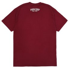 画像2: PORKCHOP/PORK FRONT TEE 25（BURGUNDY）［ポークフロントT-25春夏］ (2)