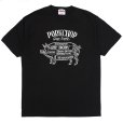 画像1: PORKCHOP/PORK FRONT TEE 25（BLACK）［ポークフロントT-25春夏］ (1)