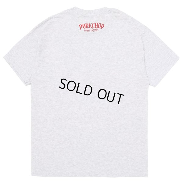 画像2: PORKCHOP/PORK FRONT TEE 25（ASH）［ポークフロントT-25春夏］