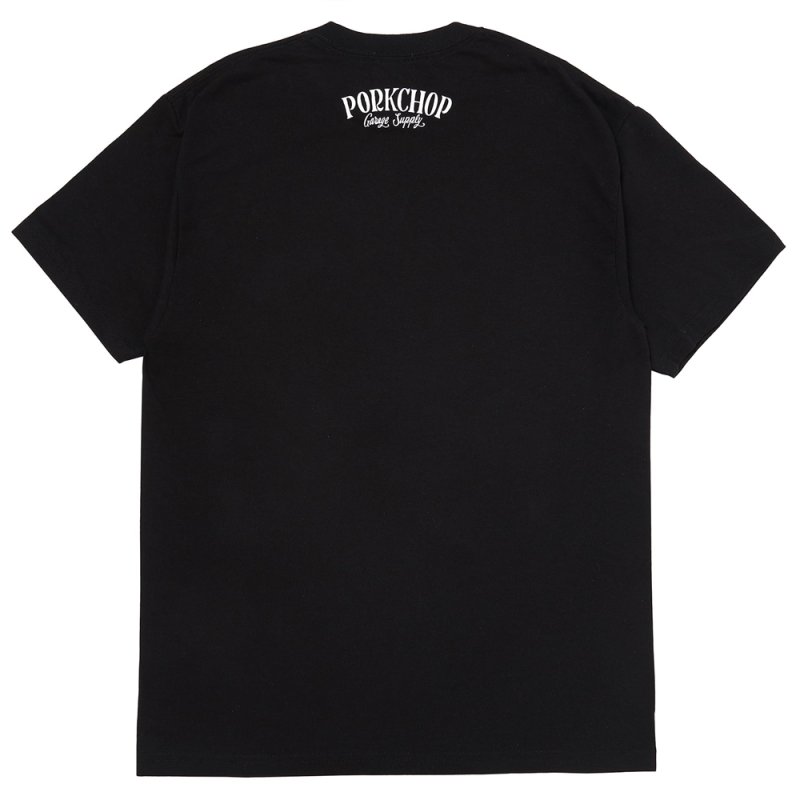 画像2: PORKCHOP/PORK FRONT TEE 25（BLACK）［ポークフロントT-25春夏］