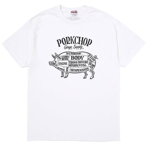 他の写真1: PORKCHOP/PORK FRONT TEE 25（WHITE）［ポークフロントT-25春夏］