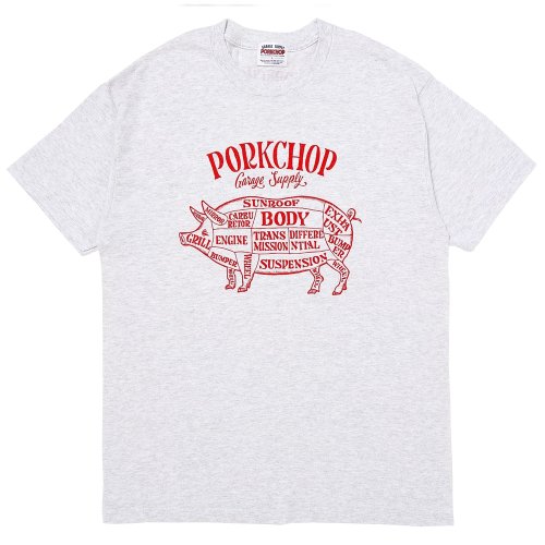 他の写真1: PORKCHOP/PORK FRONT TEE 25（ASH）［ポークフロントT-25春夏］