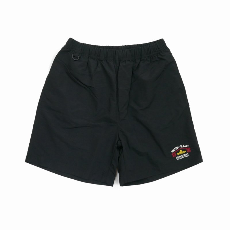 画像1: ROUGH AND RUGGED/HH SHORTS（×SUNDAYS BEST）（BLACK）［ナイロンショーツ-25春夏］