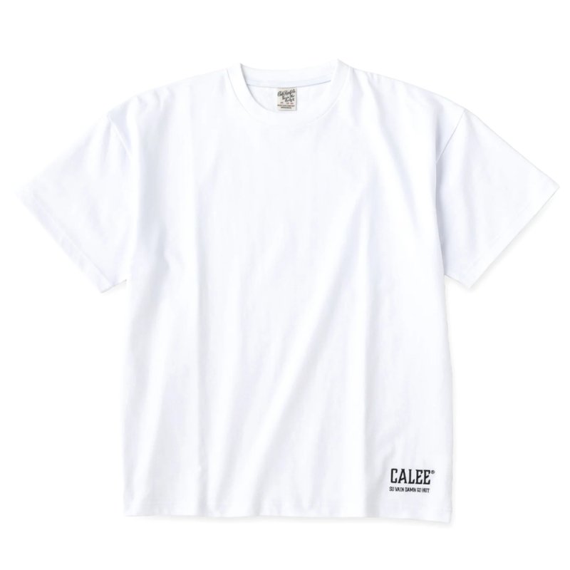 画像1: CALEE/CALEE NATIONAL LOGO TEE（WHITE）［ナショナルロゴT-25春夏］