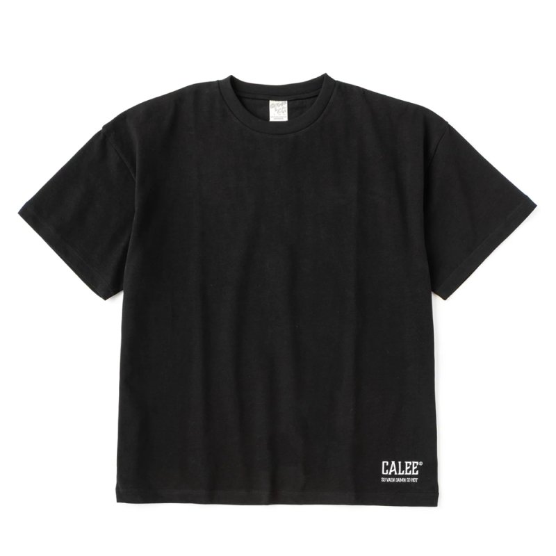 画像1: CALEE/CALEE NATIONAL LOGO TEE（BLACK）［ナショナルロゴT-25春夏］