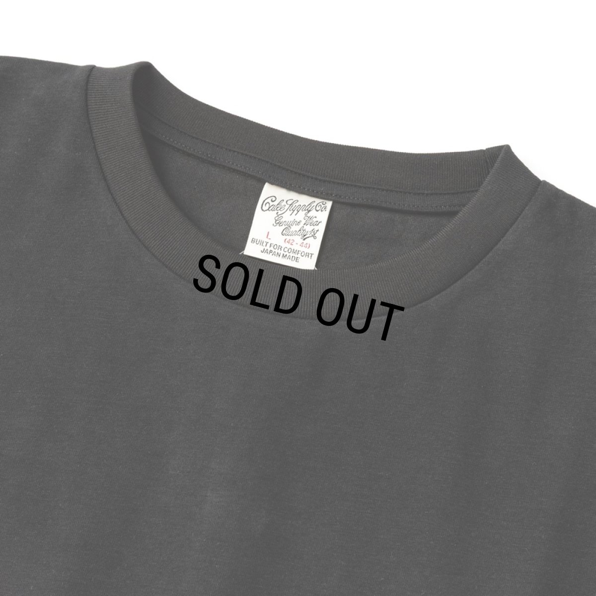 画像2: CALEE/CALEE NATIONAL LOGO TEE（BLACK）［ナショナルロゴT-25春夏］ (2)