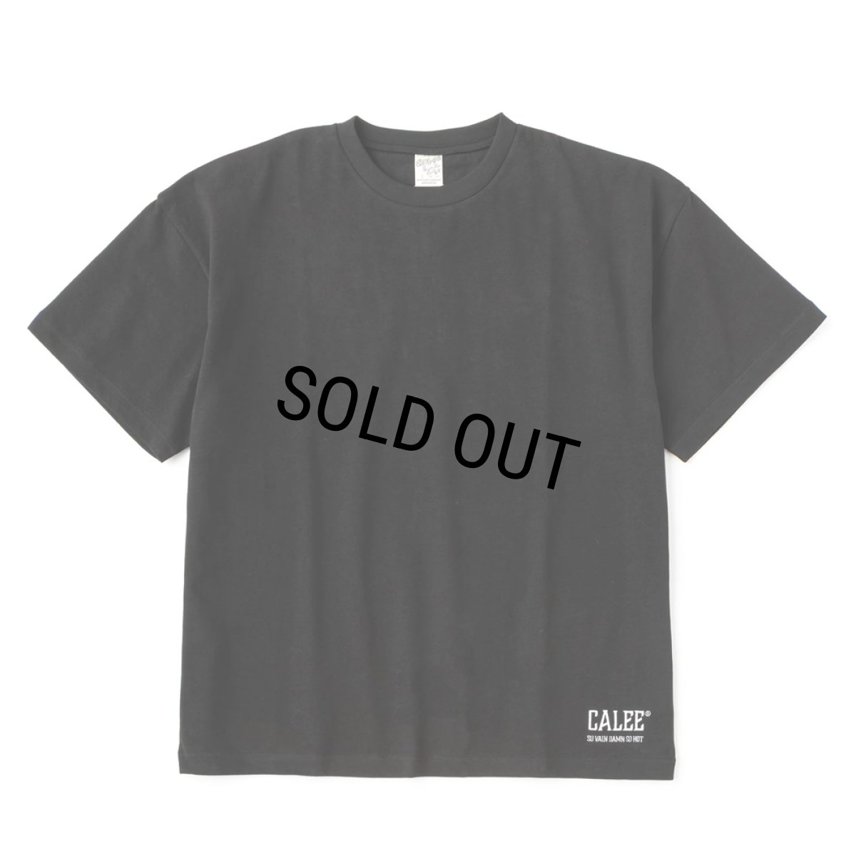 画像1: CALEE/CALEE NATIONAL LOGO TEE（BLACK）［ナショナルロゴT-25春夏］ (1)