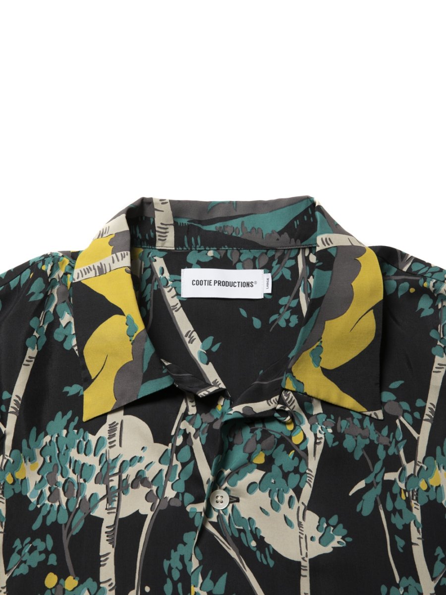 画像3: COOTIE PRODUCTIONS/Rayon Open Collar S/S Shirts（Black）［レーヨンオープンカラーシャツ-25春夏］ (3)