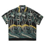 COOTIE PRODUCTIONS/Rayon Open Collar S/S Shirts（Black）［レーヨンオープンカラーシャツ-25春夏］