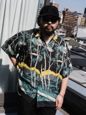 画像6: COOTIE PRODUCTIONS/Rayon Open Collar S/S Shirts（Black）［レーヨンオープンカラーシャツ-25春夏］ (6)