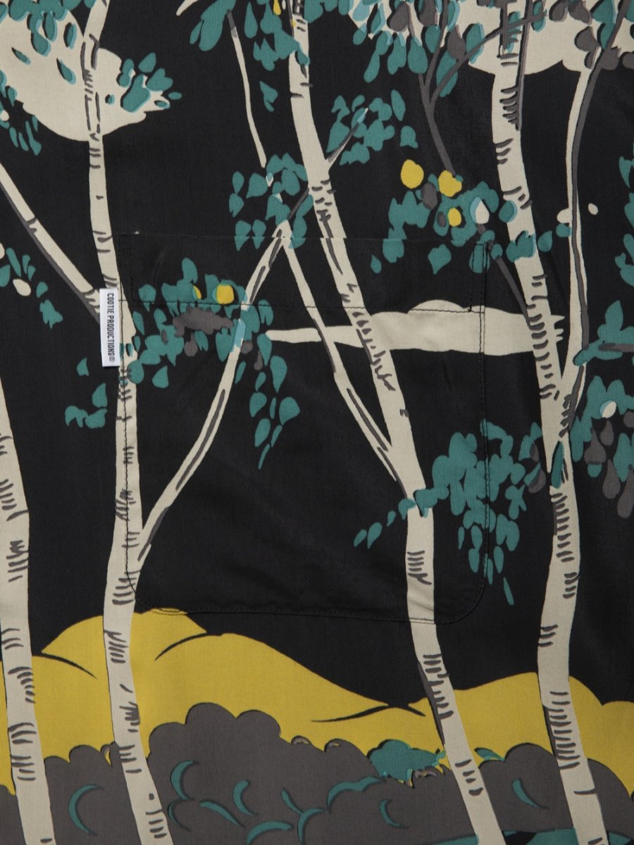 画像4: COOTIE PRODUCTIONS/Rayon Open Collar S/S Shirts（Black）［レーヨンオープンカラーシャツ-25春夏］ (4)