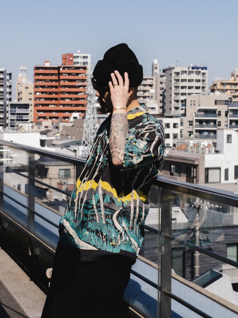 画像3: COOTIE PRODUCTIONS/Rayon Open Collar S/S Shirts（Black）［レーヨンオープンカラーシャツ-25春夏］