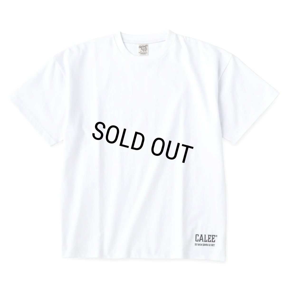 画像1: CALEE/CALEE NATIONAL LOGO TEE（WHITE）［ナショナルロゴT-25春夏］ (1)