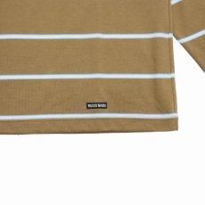 画像3: WACKO MARIA/STRIPED LONG SLEEVE T-SHIRT（BROWN）［ストライプ長袖T-25秋冬］ (3)