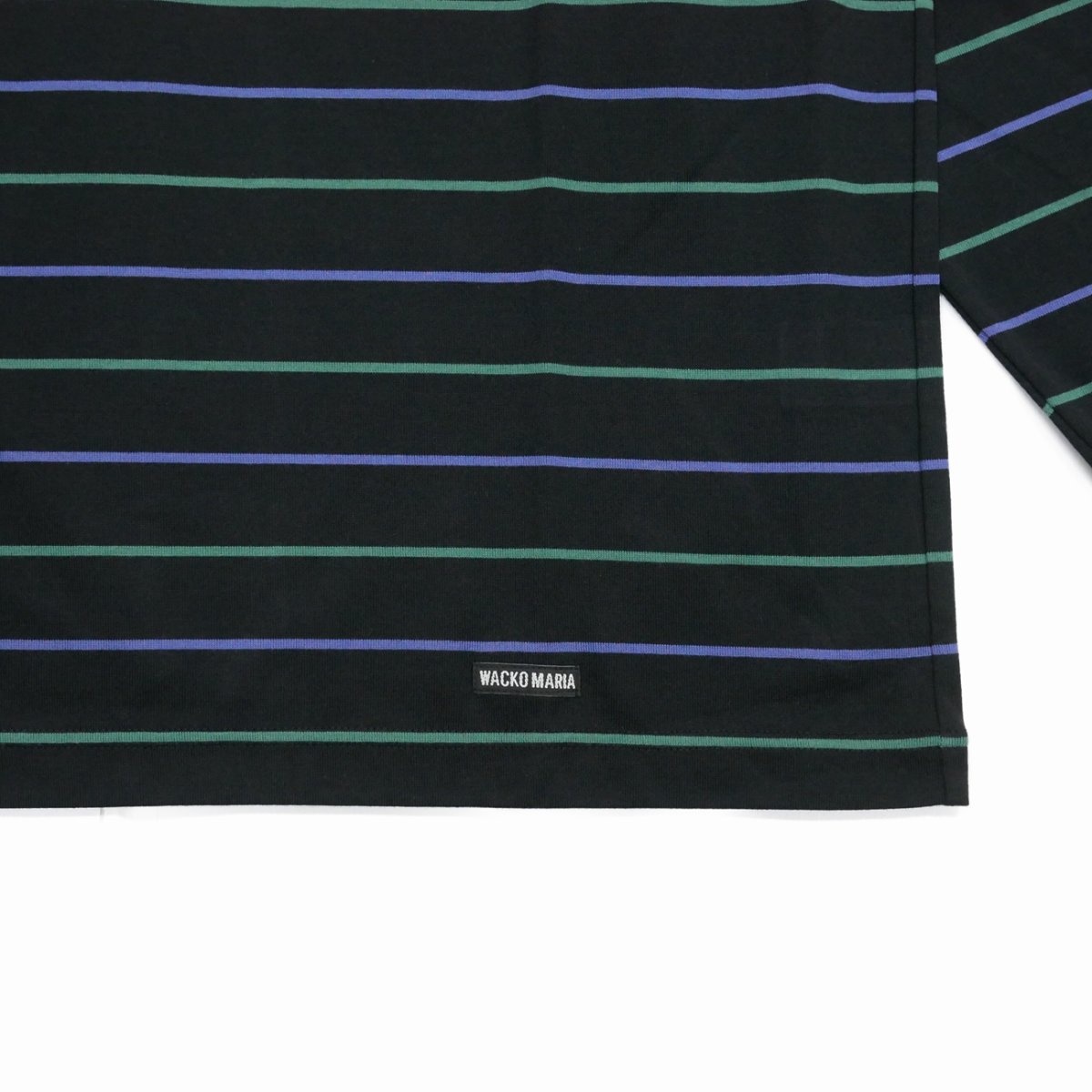 画像3: WACKO MARIA/STRIPED LONG SLEEVE T-SHIRT（BLACK）［ストライプ長袖T-25秋冬］ (3)