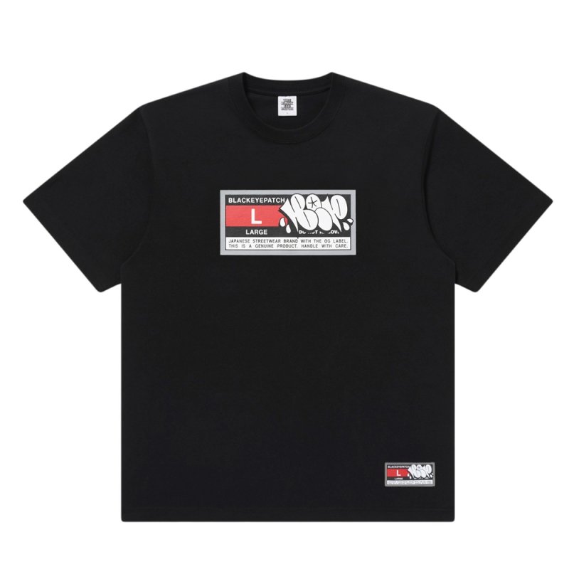 画像1: BlackEyePatch/BIG SPORTS TAG TEE(BLACK)